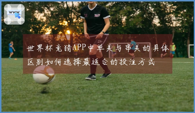 世界杯竞猜APP中单关与串关的具体区别如何选择最适合的投注方式