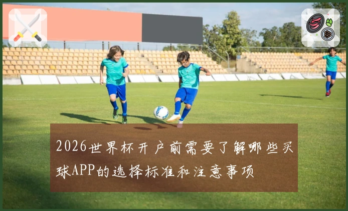 2026世界杯开户前需要了解哪些买球APP的选择标准和注意事项