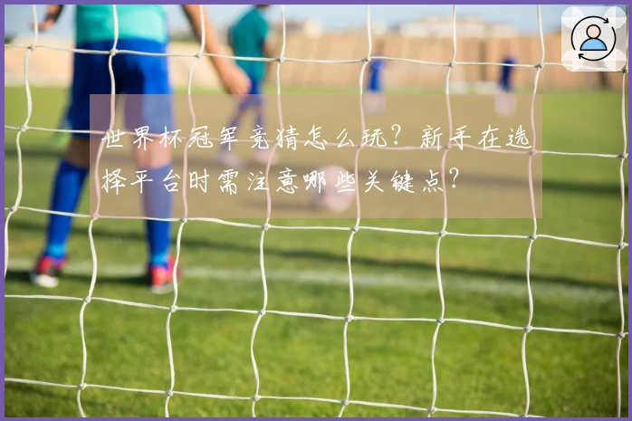 世界杯冠军竞猜怎么玩？新手在选择平台时需注意哪些关键点？